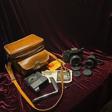 TOPCON Super Dm BLACK w bag, 2 lenses. and SunPack elt. flash unit. picture