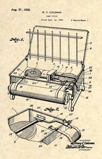 Official Coleman Portable Camping Stove US Patent Art Print- Vintage Antique 284 picture