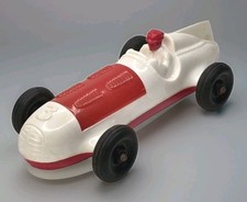 VINTAGE HUBLEY KIDDIE Plastic TOY RACE CAR #3 Race Car Indy Style picture