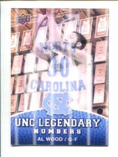 2010-11 UD North Carolina Basketball 3D Legendary Numbers LN-11 Al Wood picture