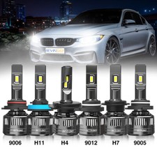 BEVINSEE V45 H1 H3 H4 H7 H8 H11 9005 9006 9012 LED Headlight Bulbs Canbus Bright picture