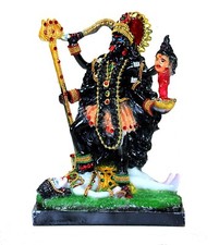 Multicolor Goddess Kaali MATA Murti Idol/Statue/Sculpture ( Size: 8.5inch ) picture