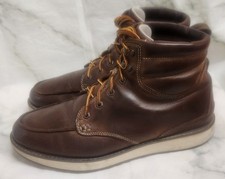 L.L. Bean Men's Stonington Moc Toe Lace Up Boots Dark Oakwood Size 13 M 507137 picture