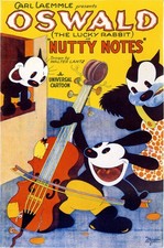 🎉 Oswald the Lucky Rabbit - Nutty Notes Poster (1928) - 24x36” Hi-Res💎 Print picture