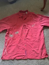 Bamboo Cay Embroidered Button Down Mens Large picture