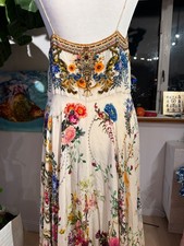 Camilla Silk Dress Size M, “Floral Dynasty Daze” picture