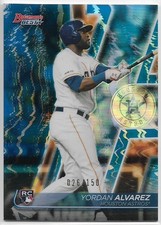 2020 Bowman's Best Yordan Alvarez #45 Rookie Blue Refractor #'d /150 Astros RC picture