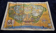 RARE Vintage 1975 Disneyland Park Poster Map - America On Parade Bicentennial picture