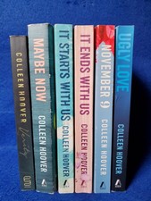 Colleen Hoover 6 Book Lot Ugly Love November 9 It Ends With Us Maybe Now PB picture