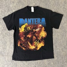 Vintage 2001 Pantera T Shirt Mens Large Reinventing The Steel Tour Metal Concert picture