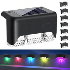 4/8 Pack Solar Deck Lights Outdoor LED Step Fence Garden Yard Stair Wall Lamps picture