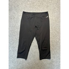 BCG Athletic Capri Leggings Medium Black Polyester Lycra Workout Pants picture