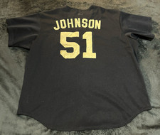 Rare Vtg Stitched Majestic RANDY JOHNSON #51 Houston Astros Jersey Mens 2XL Blue picture