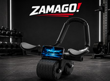 Ab Roller with Elbow Support - Abs Workout Automatic Rebound - ZAMAGO picture