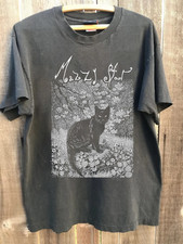 90s Reprint Mazzy Star Cat T-shirt Charcoal short sleeve Classic style S-5XL picture