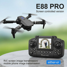 Drone 2026 4K HD Dual Camera WiFi FPV RC Foldable Quadcopter Remote With Screen~ picture