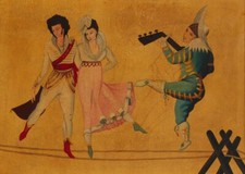 (Early 20th Century)Courtly dancers and lute player picture