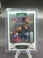 2008-09 Bowman Draft Picks & Stars Chrome, DJ White Rookie Auto, Card #172 picture