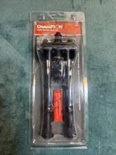 Champion Pivot Rifle Bipod 9-13in Steel Sling Swivel Stud Mount Black Shooting picture