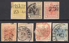 #106 - Austria - 1850/1854 - Lot of 7 Stamps - Used picture