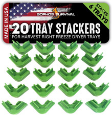20 Pc Original Tray Stackers for Harvest Right Freeze Dryer Trays – Stacks 6 Tra picture