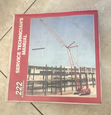 Manitowoc 222 Crane Service Technician’s Manual Binder MPN 222 picture