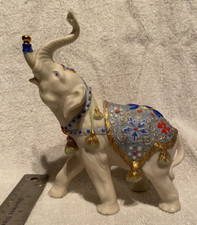 Vintage Cybis Porcelain Elephant Figurine Alexander, He's The Greatest - NO Ball picture