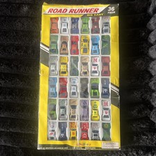 Vintage 36 Unopened Road Runner Die Cast Toy Cards Late 1980s Super Rare 🔥 picture
