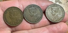 Canada One Cent Coins 1917 - 1919 - 1936 King George V Bronze Lot #BLM picture