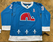 Men's Nathan Mackninno #29 Quebec Nordiques Colorado Avalanche 2026 ALL Stitched picture