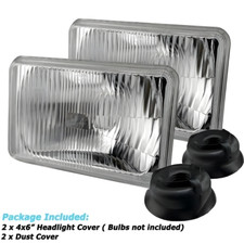 4X6 inch Glass Headlight Housing Fit H4 Halogen Semi Sealed Stock Original Look picture