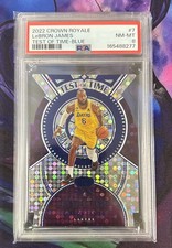 2022-23 Panini Crown Royale - Test of Time LeBron James #7 Blue /75 picture