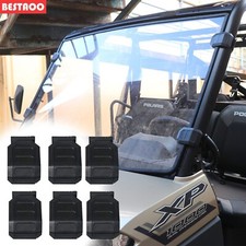 6Pcs UTV Front Windshield Mount Clamps Straps For Polaris Ranger RZR Yamaha picture