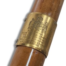 Swaine Adeney Brigg Black Umbrella By Appt To H.M Queen Elizabeth Queen Mother picture