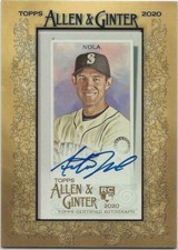 2020 Topps Allen & Ginter AUSTIN NOLA Framed Mini Auto Mariners Rookie RC picture