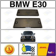 1984-1988 BMW E30 Early Model Metal Bumper Smoke Turn Signal Blinker Lens Set picture