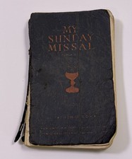 Vintage 1942 My Sunday Missal Catholic Prayer Book WWII Military Pocket Size picture