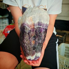 4.8LB Natural Crystal  Dreamy purple crystal raw stone specimen Healing Reiki picture