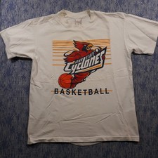 Vintage Iowa State Cyclones Basketball T-Shirt Mens Large Cotton White Wear-It picture