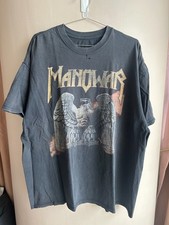 Vintage Fader Manowar Shirt Heavy Metal Thrashed picture