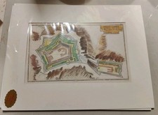 Map Of Fort BelleGarde Three France And Spain Bodenehr 1720 picture
