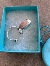 Authentic Brand New Tiffany & Co. Return To Tiffany Oval Tag Key Ring Screw Ball picture