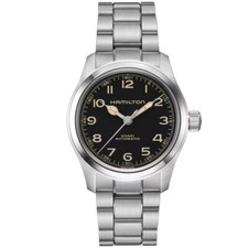 New Hamilton  Khaki Field Murph  38MM Black Dial Steel Men's Watch H70405130 picture