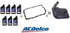 7x ACDelco Dexron VI Full Synthetic ATF Filter & Pan Gasket GM 6L80 Transmission picture