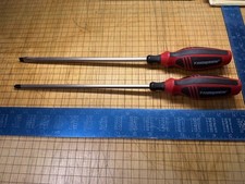 Vintage Thorsen 10-Inch Square Shank Screwdrivers - 2pc Heavy Duty Cr-V Set picture