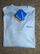 NEW Women's Columbia Omni-Shade Blue Long Sleeve Sun Tee Shirt Size Small picture