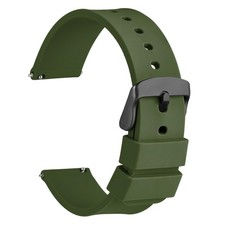 WOCCI 20mm Silicone Watch Band, Quick Release Rubber Replacement Strap with B... picture
