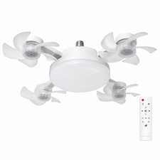 4-Head E26/E27 Socket Ceiling Fan with LED Light and Remote picture