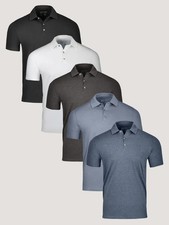 NEW Fresh Clean Threads Best Sellers Polo 5-Pack - Choose FIT & SIZE picture