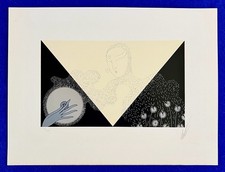 1980 ERTE Signed ART DECO Serigraph NUMBERED Romain De Tirtoff Original Print picture